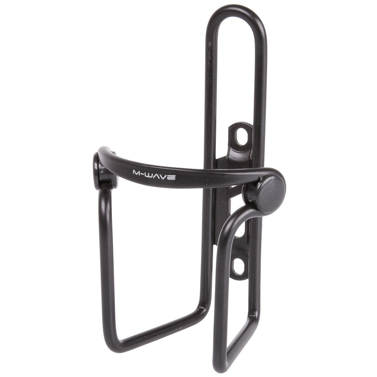 M-Wave Flaschenhalter aus Aluminium Schwarz eloxiert mit Knopf