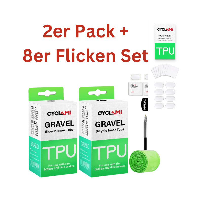 Cyclami Ultraleicht Schlauch 700x32/47c – Sclaverand-Ventil 45mm – TPU für Gravelbikes