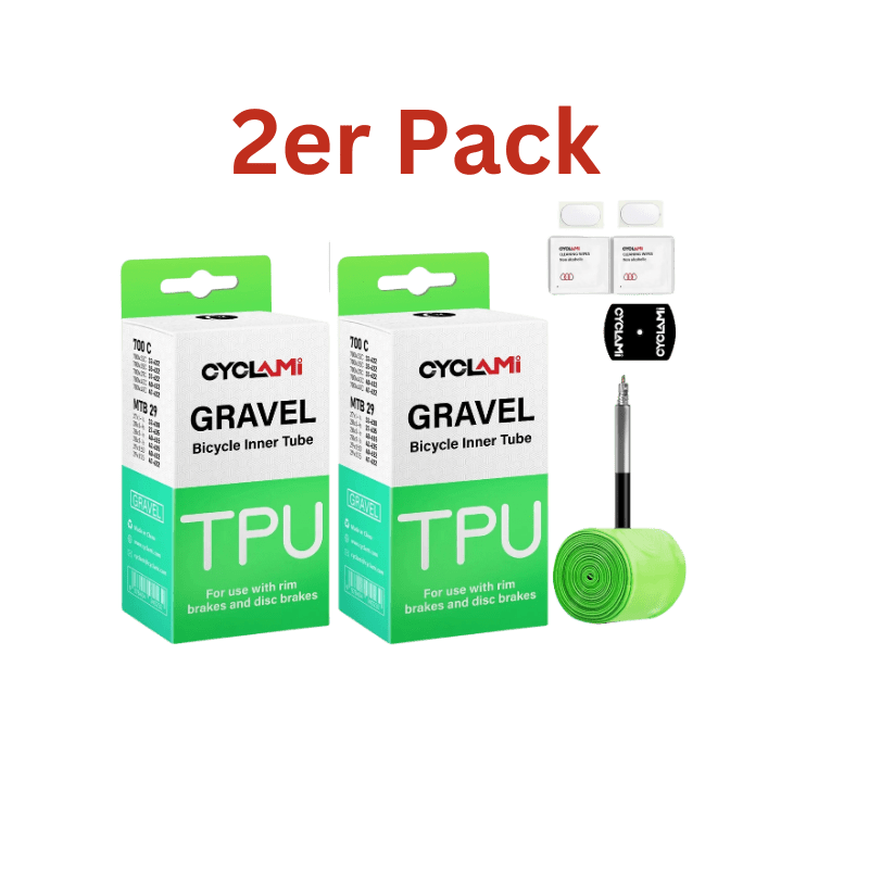 Cyclami Ultraleicht Schlauch 700x32/47c – Sclaverand-Ventil 45mm – TPU für Gravelbikes