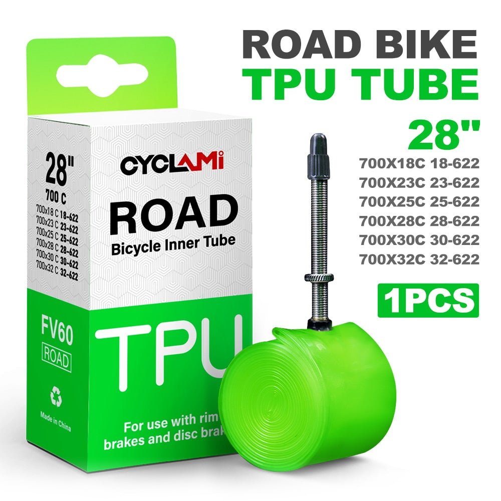 Cyclami Ultraleicht Schlauch 700x18/32c – Sclaverand-Ventil 60mm – TPU
