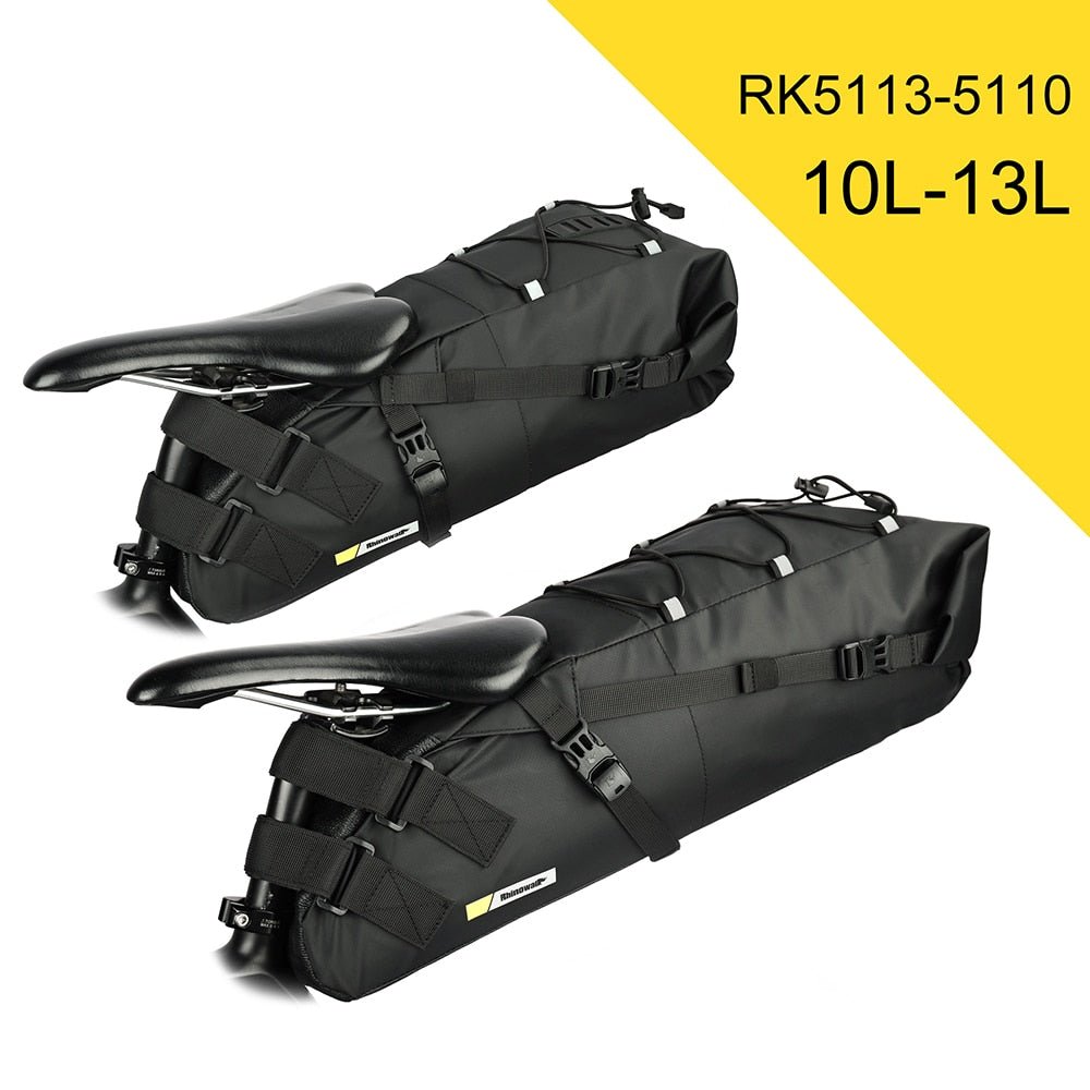 Rhinowalk Sattelstütztasche 13 Liter - wasserdicht schwarz