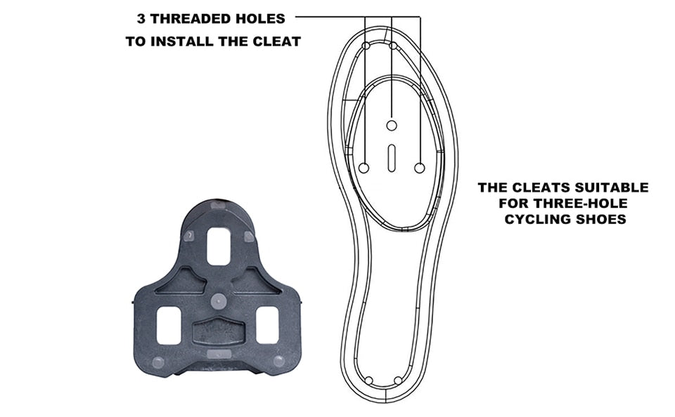 ZERAY Schuhplatten - kompatibel zu LOOK KEO - 0 Grad - Doppelpack