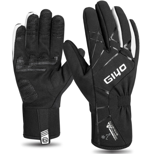 GIYO Fahrrad-Winterhandschuhe - wasserabweisend