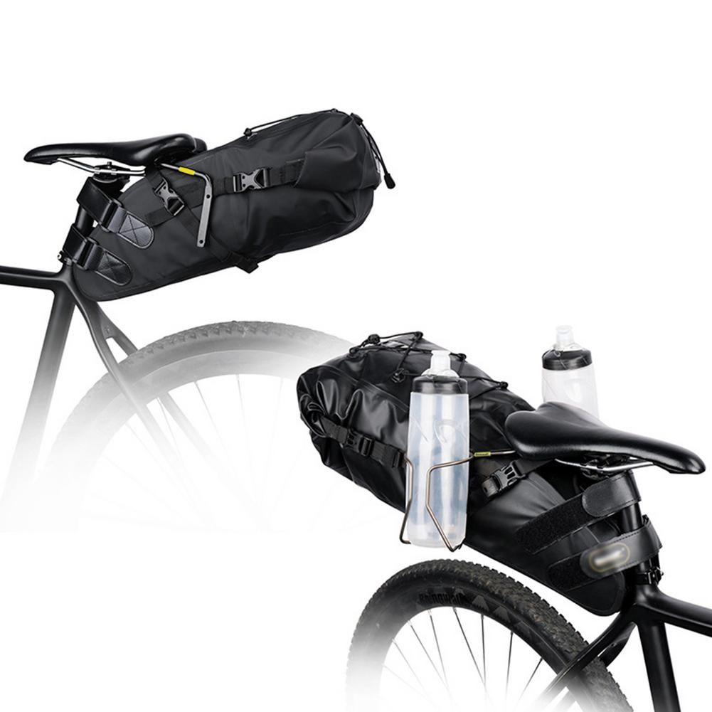 Rhinowalk Flaschenhalter und Taschenstabilisator für Rennrad und Gravelbike für Montage am Sattel