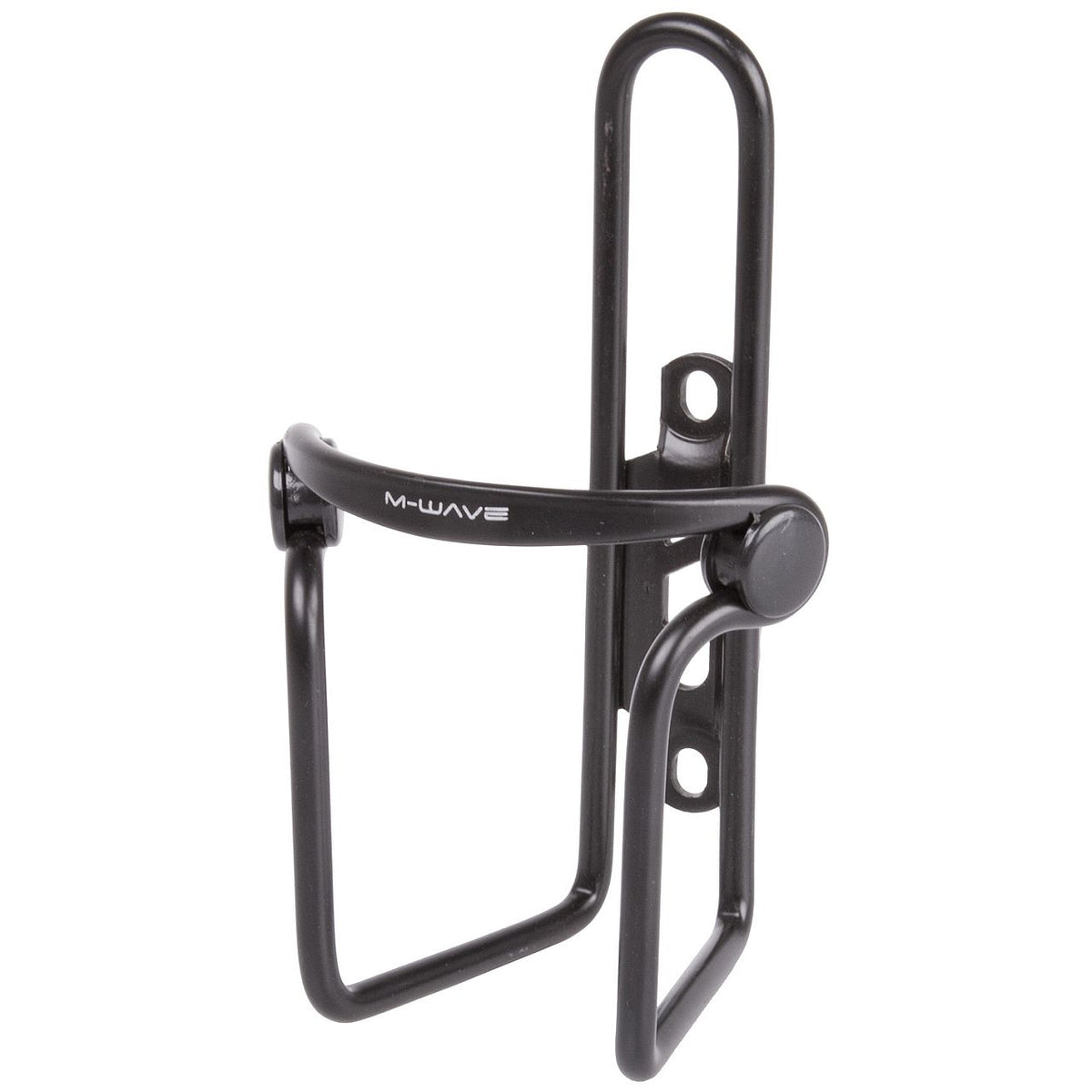M-Wave Flaschenhalter aus Aluminium Schwarz eloxiert mit Knopf