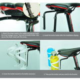 Flaschenhalter aus Aluminium für Rennrad, Gravelbike, Moutainbike und Trekkingrad für Satttel Montage