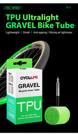 Cyclami Ultraleicht Schlauch 700x32/47c – Sclaverand-Ventil 45mm – TPU für Gravelbikes