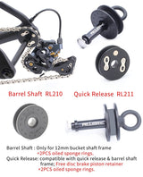 2 IN 1 Bike Chain Clean Keeper Tool Quick Release Lever For Barrel 12mm Bucket Shaft Bicycle Chain Oil Tool Washing Holder