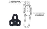 ZERAY Schuhplatten - kompatibel zu LOOK KEO - 3 Grad