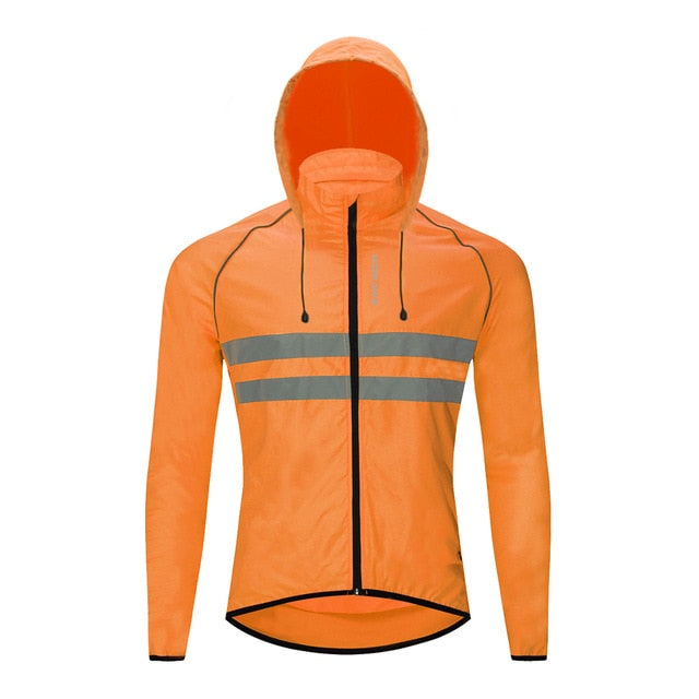 WOSAWE Wind- und Regenjacke - Reflektierend, winddicht und wasserabweisend mit Kapuze